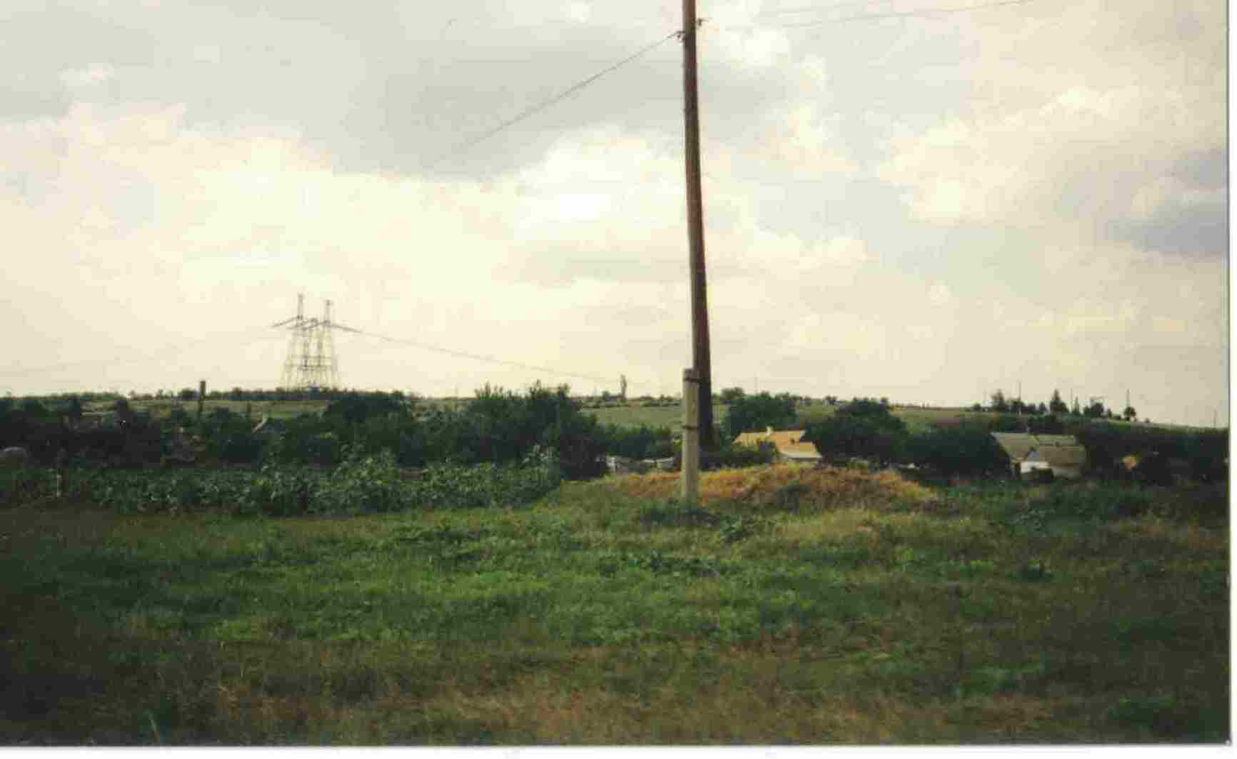 Blich von der Zentralschule zum Kirchenhügel, 1996.